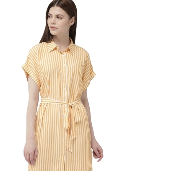 Forever 21 Dresses & Skirts - NWOT Forever 21 Button Front Striped Shirt Dress.